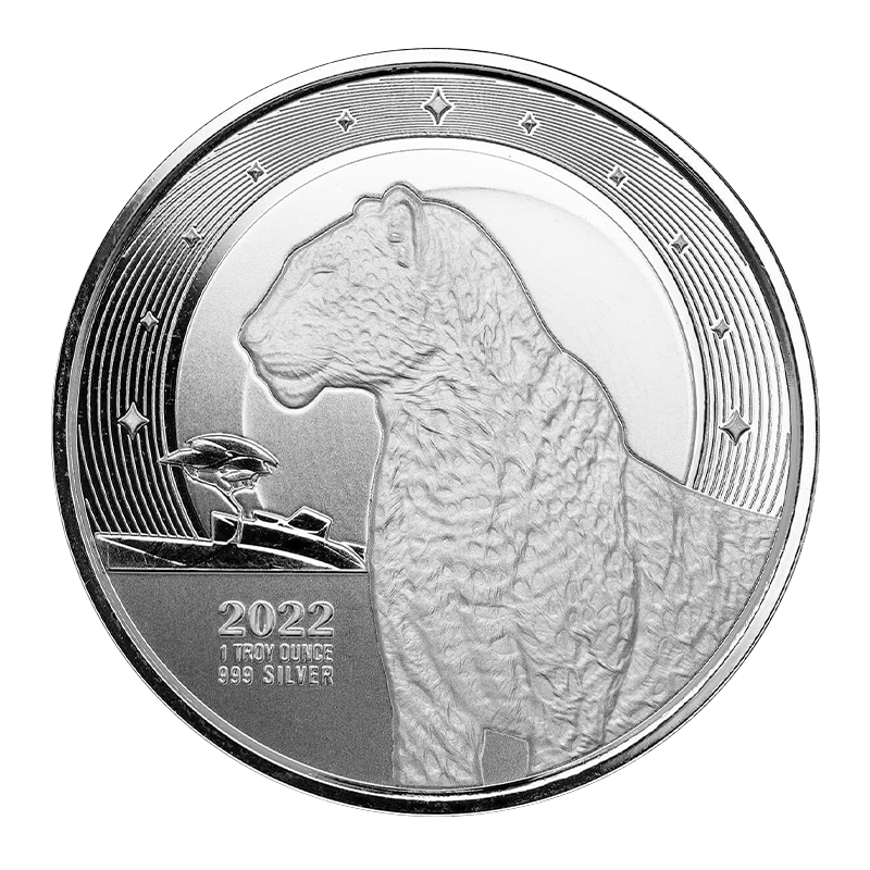 Image for 1 oz. Ghana African Leopard (2022) from TD Precious Metals